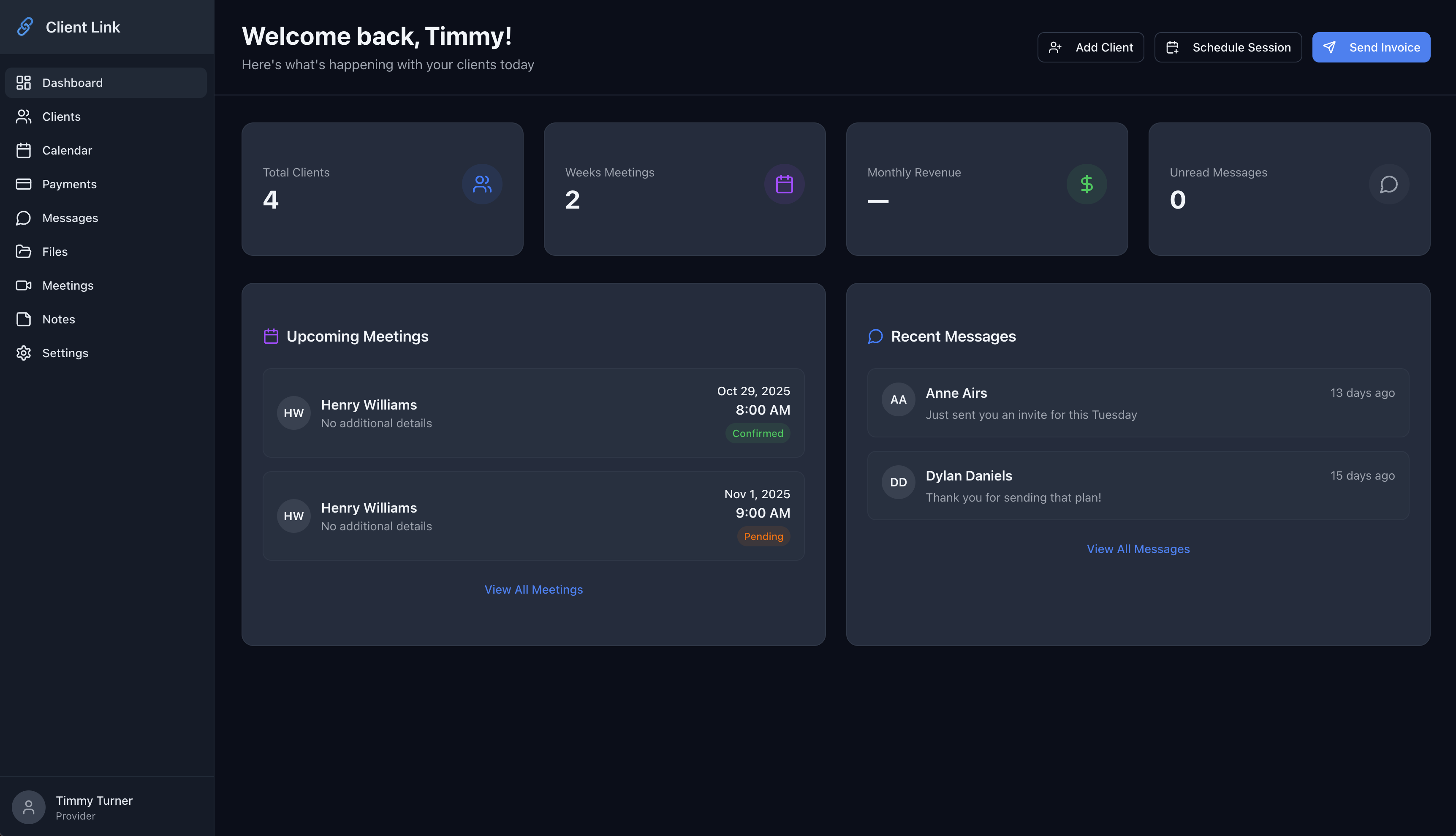 ClientLink Dashboard